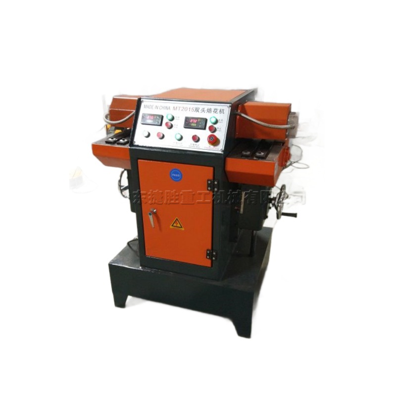 Máquina de procesamiento de impresión de procesamiento de madera marco fotográfico equipo de marcado de borde metal doble cabeza máquina automática de relieve