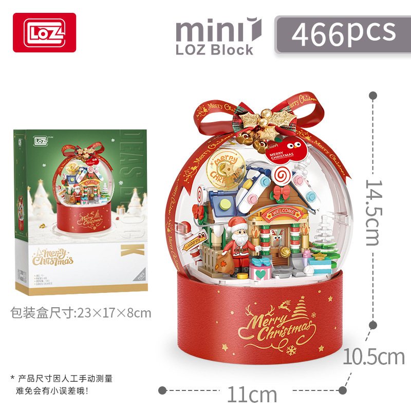 Juguetes para niños, bloques de construcción en línea, juguetes de Navidad, regalos, juguetes de Navidad, decoración, puzzle, ensamblaje