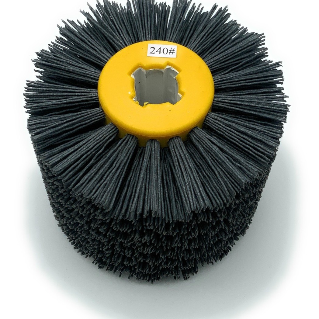 杜邦尼龙丝十字芯拉丝轮木材漆木纹用于拉丝机240粒度