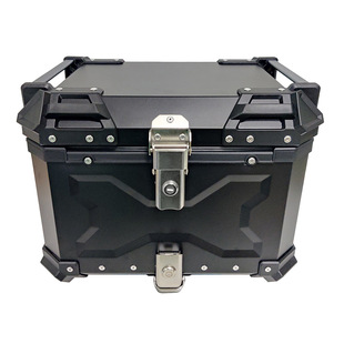Quick release aluminum alloy tail box 45L motorcycle trunk storage box storage box large capacity storage box