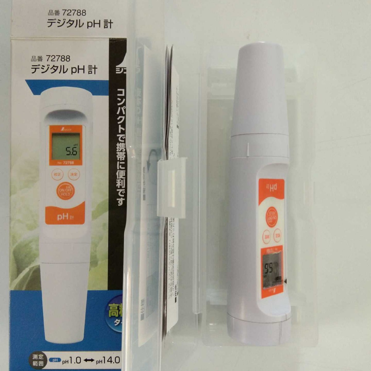 日本企鹅亲和液体酸度计数显水质检测仪水族馆鱼缸工业PH计72788