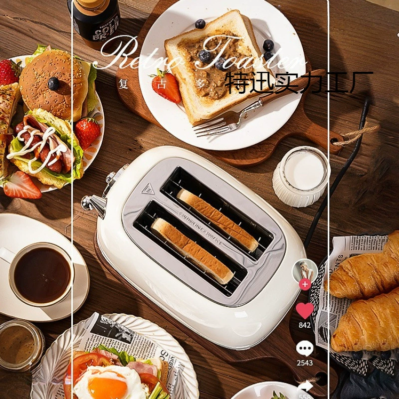 Рetro много- плита выпеченная хлебная машина Tu driver home automatic heating multi-functional breakfast machine
