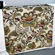 欧美古典风格色织提花沙发餐椅面料手工DIY家居布艺装饰布料