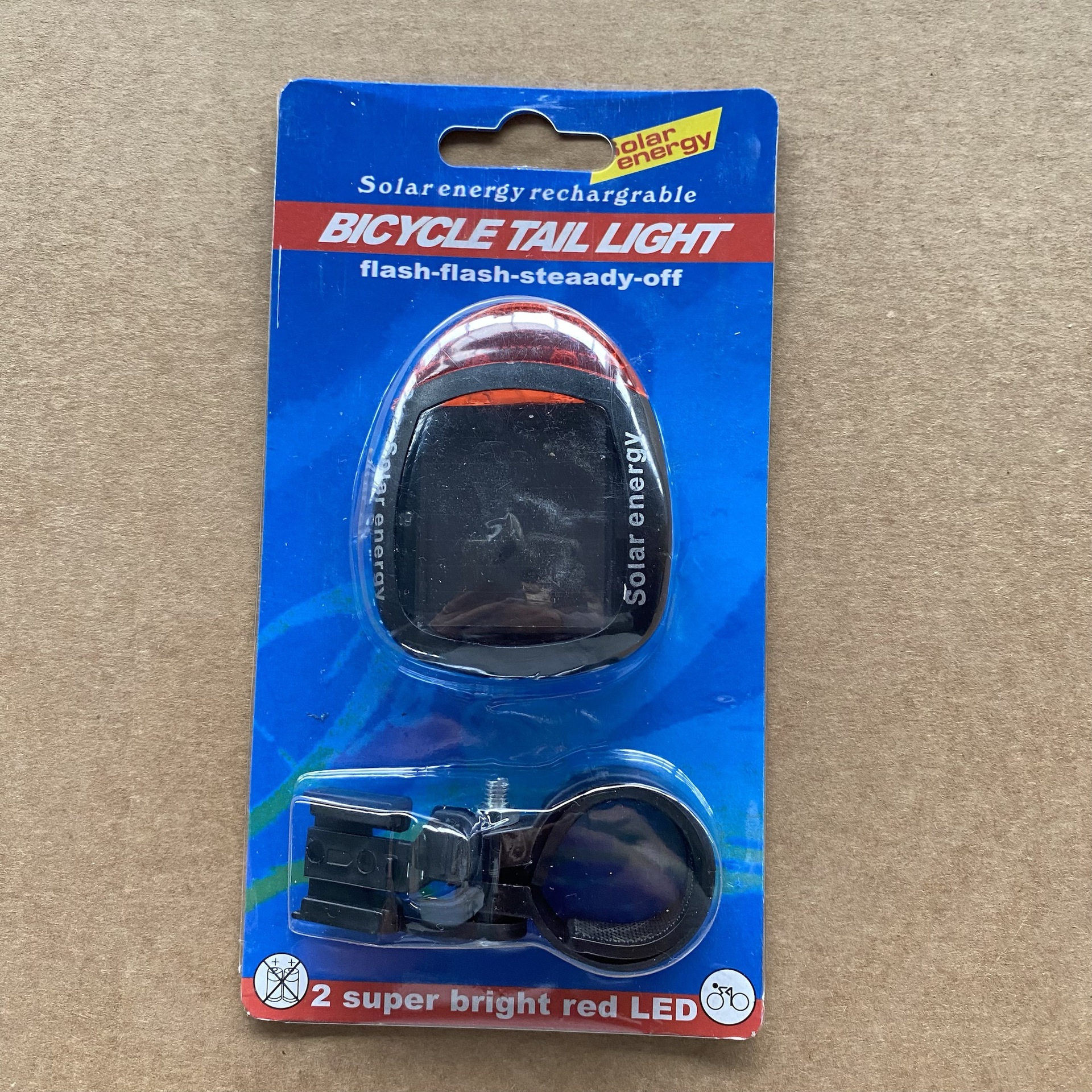 Luz trasera para bicicleta, luz trasera de advertencia solar para bicicleta de montaña, luz decorativa para ciclismo nocturno, equipo de ciclismo al aire libre