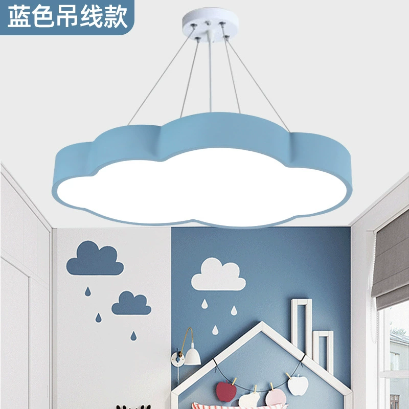 Потолочная лампа в форме облака, 54×8 см, варианты LED 24–240W, пастельные цвета для детской и коридора