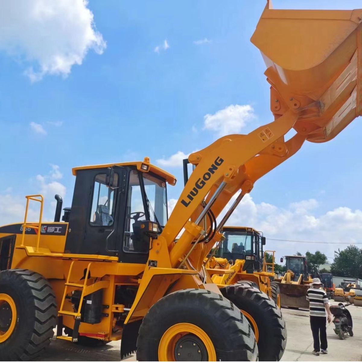 Shihezi segunda mano Longgong 50 Liu Gong 856 Lin Gong 963 línea de exportación de cargador