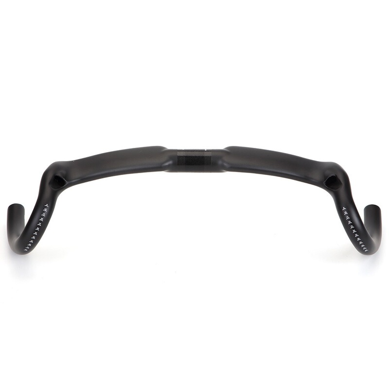 2022 Carbon Fiber Wide-Angle Handlebar with 30-Degree Outward Bend for Road Bicycles, Wind-Breaking Handlebar with Internal Cable Routing