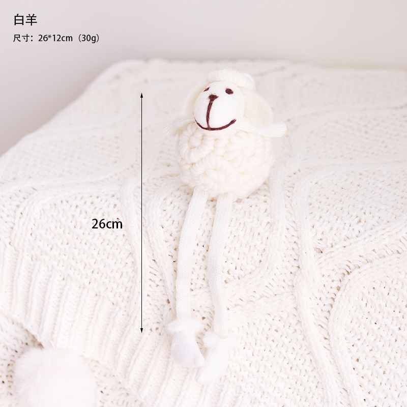 Navidad fieltro de lana decoración colgante accesorios DIY hechos a mano árbol de Navidad alce paquete de regalo pan de jengibre accesorios colgante hombre