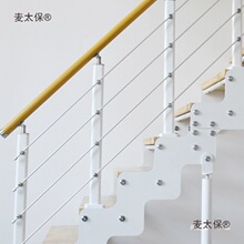 室内双梁楼梯钢木阁楼楼梯别墅复式直梯转角loft楼梯钢架铁麦太保