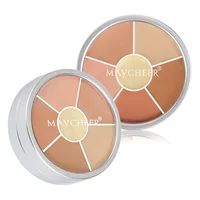 Meisier Concealer, 6 цветов, покрывающие пятна, оспины, черные круги, трехмерная фиксирующая пластина для консилера, 42 г