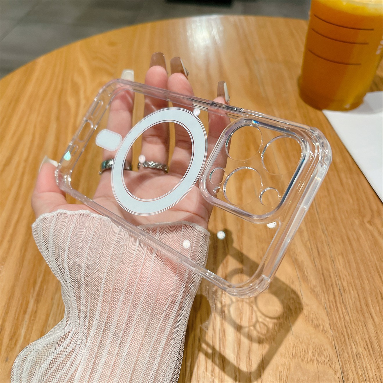 Apple iPhone 17 Pro Max uyumlu manyetik kılıf, 17 HD şeffaf, iPhone 16 Plus tam kaplı, 15 koruma kapağı
