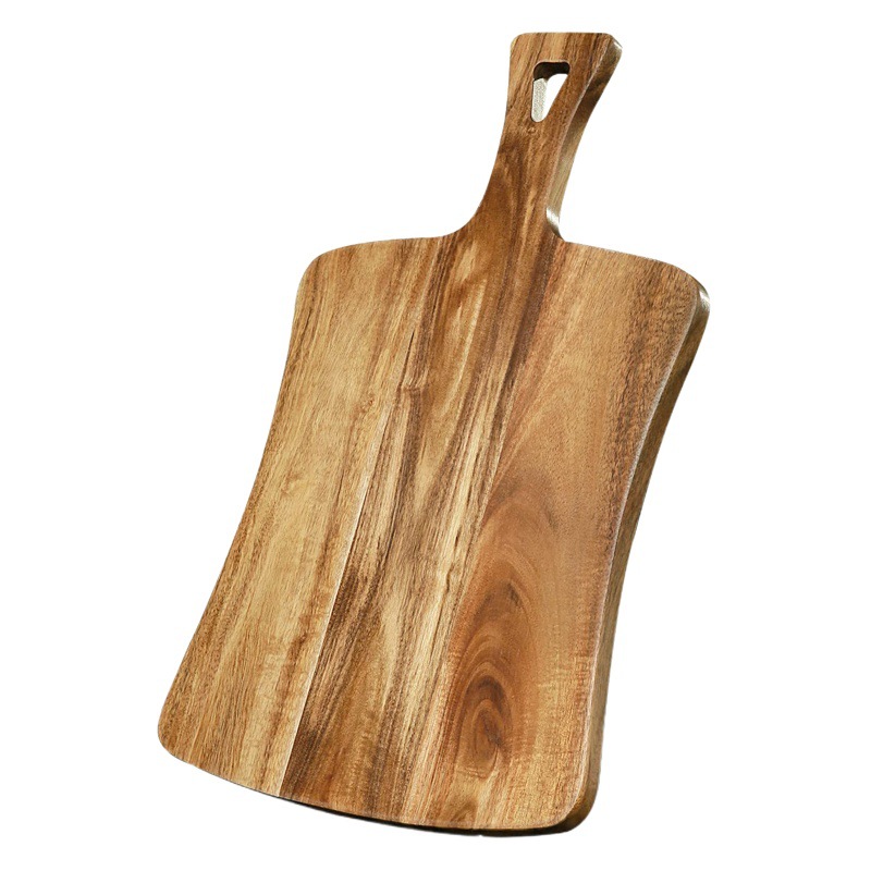 Tabla de cortar de madera de acacia amazónica tabla de cortar de cocina tabla de cortar de madera maciza tablero de filete de cocina de hotel tabla de cortar final de queso cocido