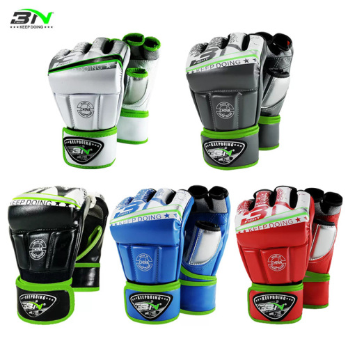 Cross-border MMA adult half-finger fighting gloves mixed martial arts protective gear gym fingerless sandbag gloves