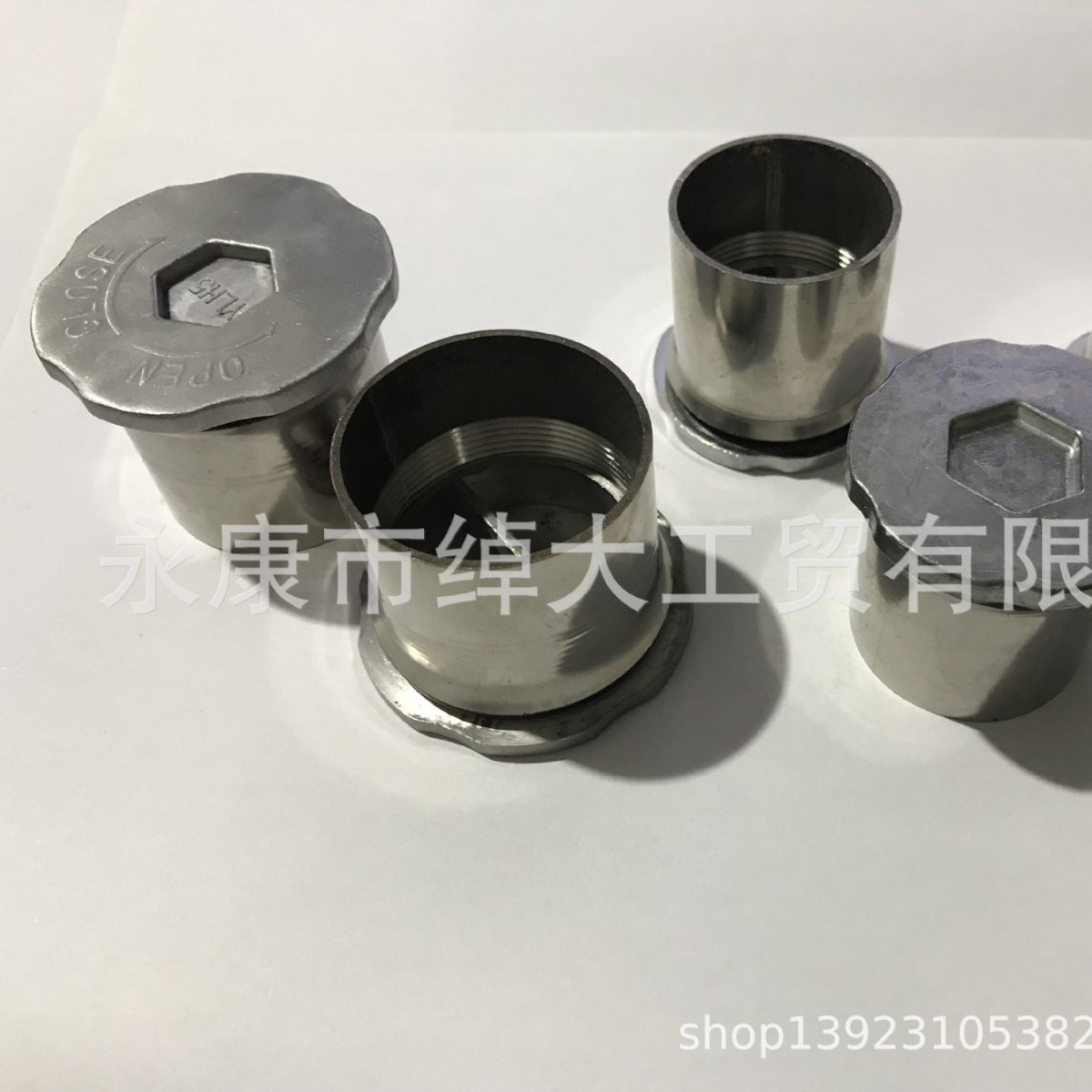 不锈钢油桶配件焊接高嘴铝盖子整套10升20升30升油箱焊接不锈钢嘴