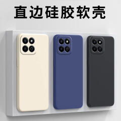 適用栄光は60plus携帯ケースhonor保護カバー液体ソフトシリコン全包転倒防止ケースを楽しんでいる