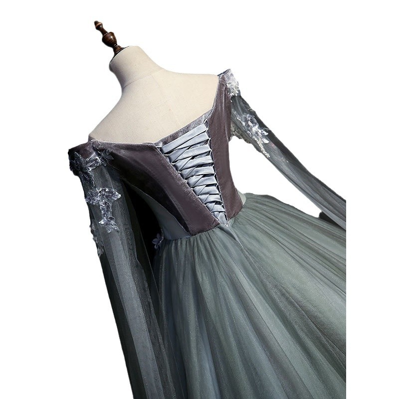 Vestido de nuevo estilo 2026, diseño de lujo ligero de alta gama, ideal para exámenes de arte, actuaciones, ceremonias para adultos, vestido de noche con falda abullonada, elegante.