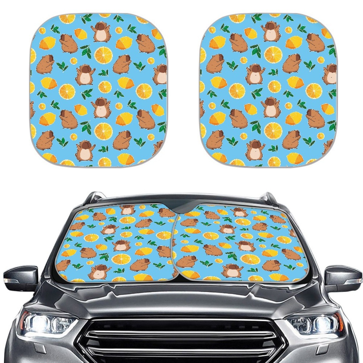Foldable custom car windshield sunshade, car side sunshade, sun protection sunshade, light-blocking car sunshade
