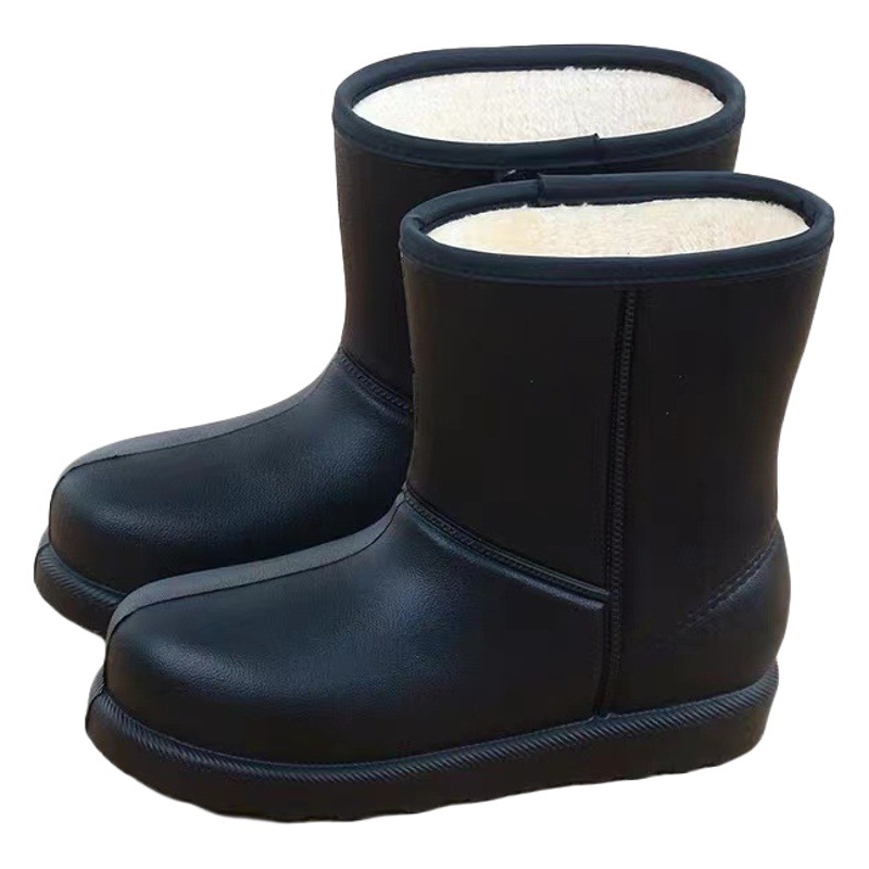 New velvet waterproof snow boots EVA material 32-41 yards ultra light car wash animal husbandry high-top work boots