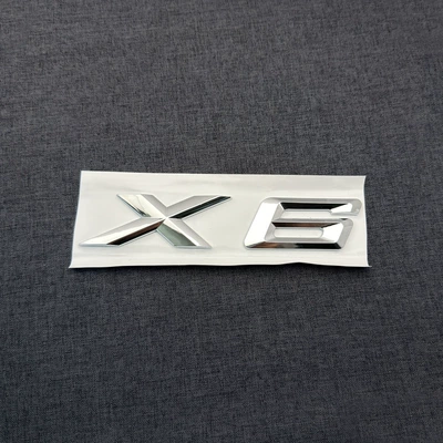Car logo: Series Car Rear Label Modified - x6-silver-replacement