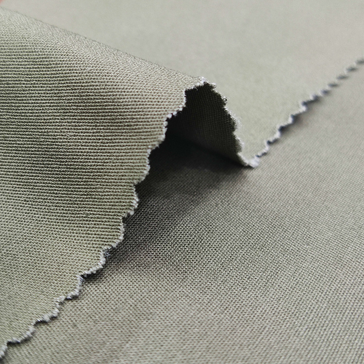 Rollo nuevo diseño ventilador twill teñido 2 / 1 algodón spandex tela de ropa elástica