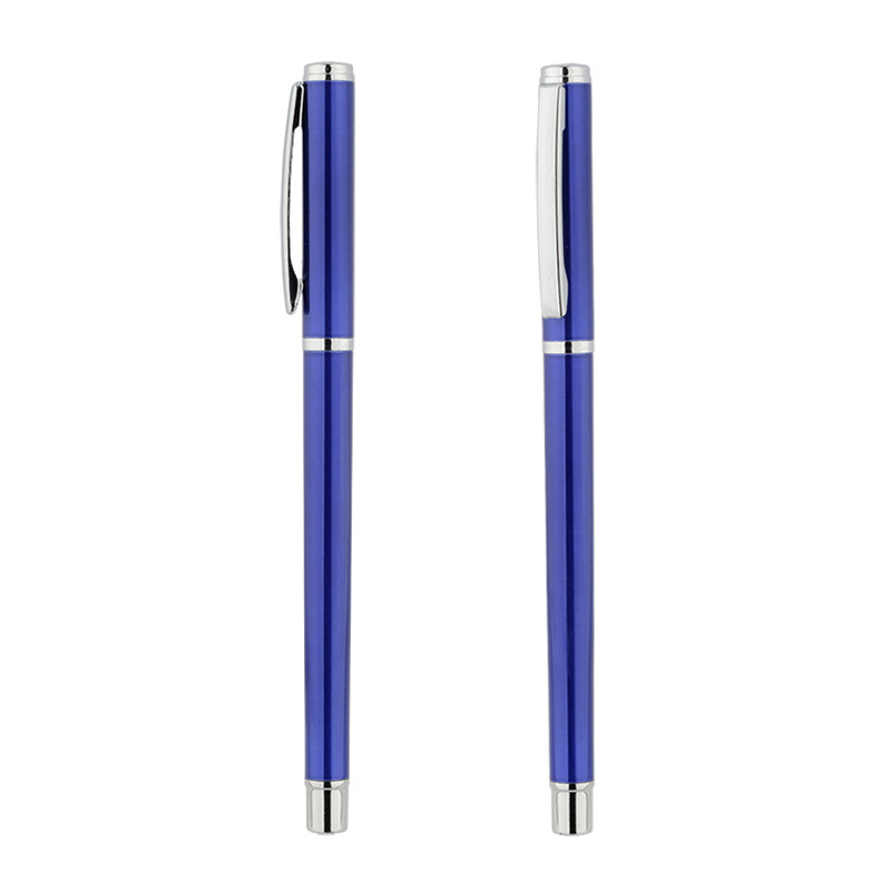 Gel Pen publicidad láser logotipo promoción metal firma comercial pluma de agua oficina papelería imprimible letras láser