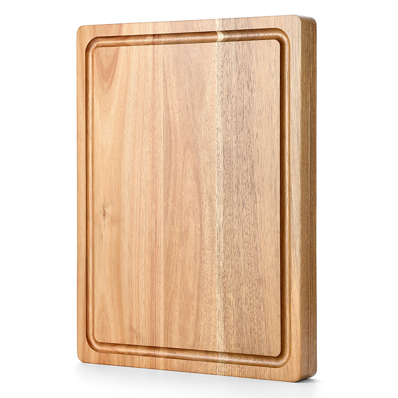 Rectangular Acacia Wooden Cutting Board Double-sided Available Solid Wood Cutting Board Multifunctional Cutting Board Kitchen Supplies Wholesale