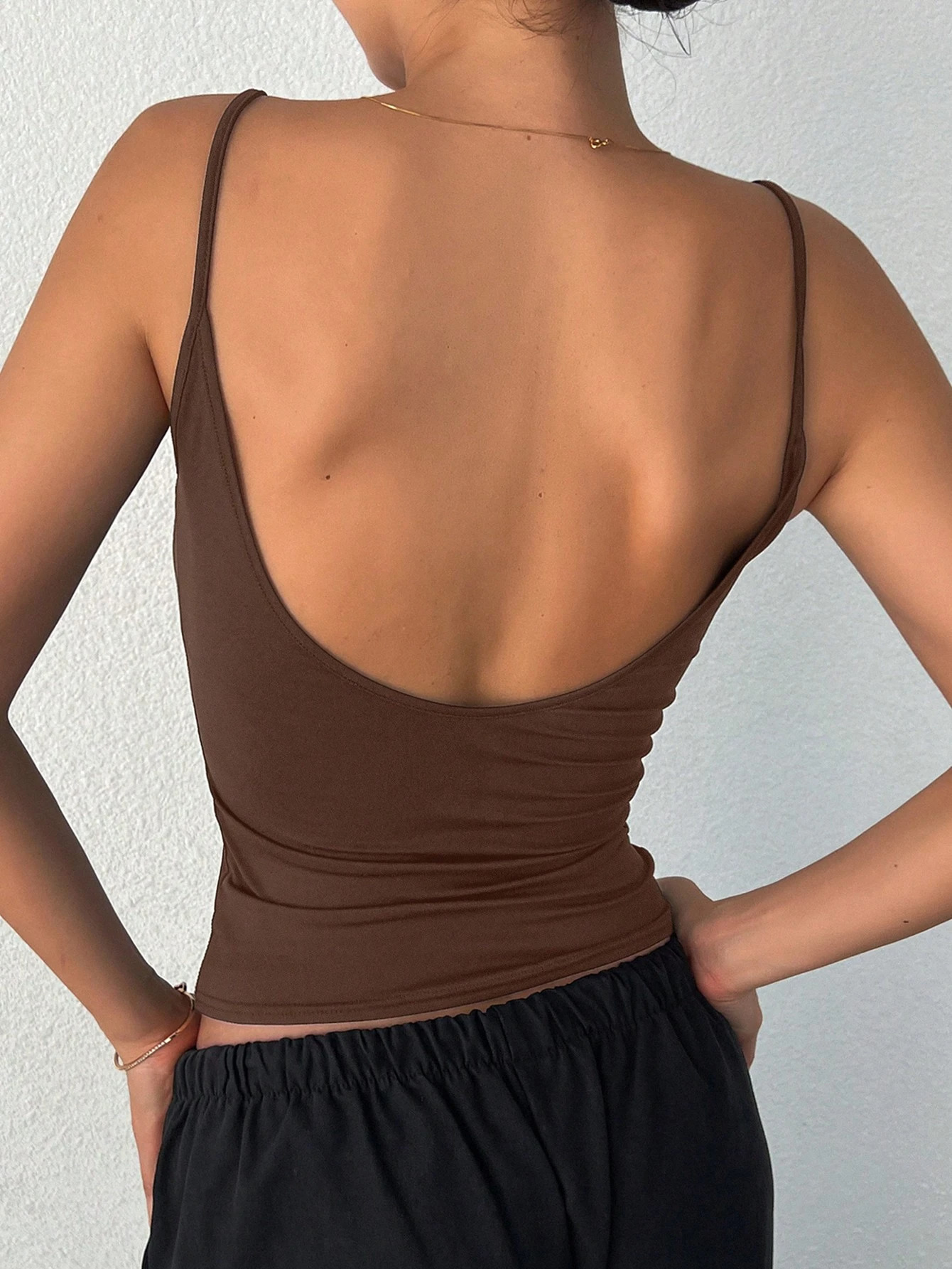 2026 Spicy Girl Style, Backless Camisole Vest, Women's Inner And Outer Tops_ecoleips.com