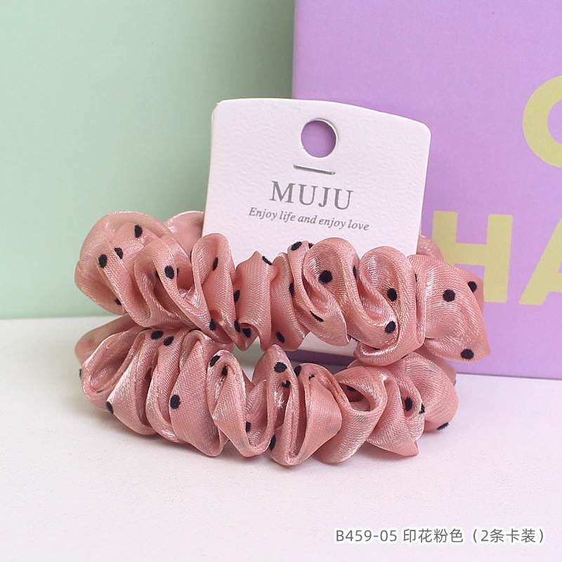 [Carga de tarjeta] sensación de alto nivel coreano de cabello de código de barras de moda de alta elasticidad de cabello anillo de cabello correa de cola de caballo