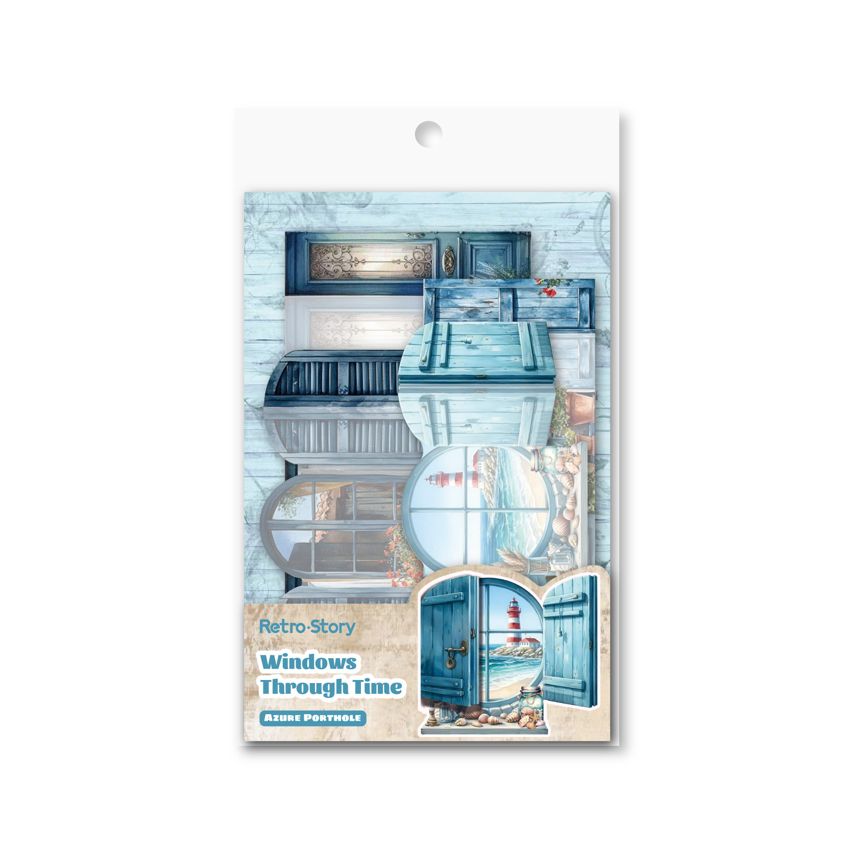 Pegatinas de órganos de Retro Story Serie de ventanas de tiempo Material de escritura a mano Pegatinas de decoración de bricolaje