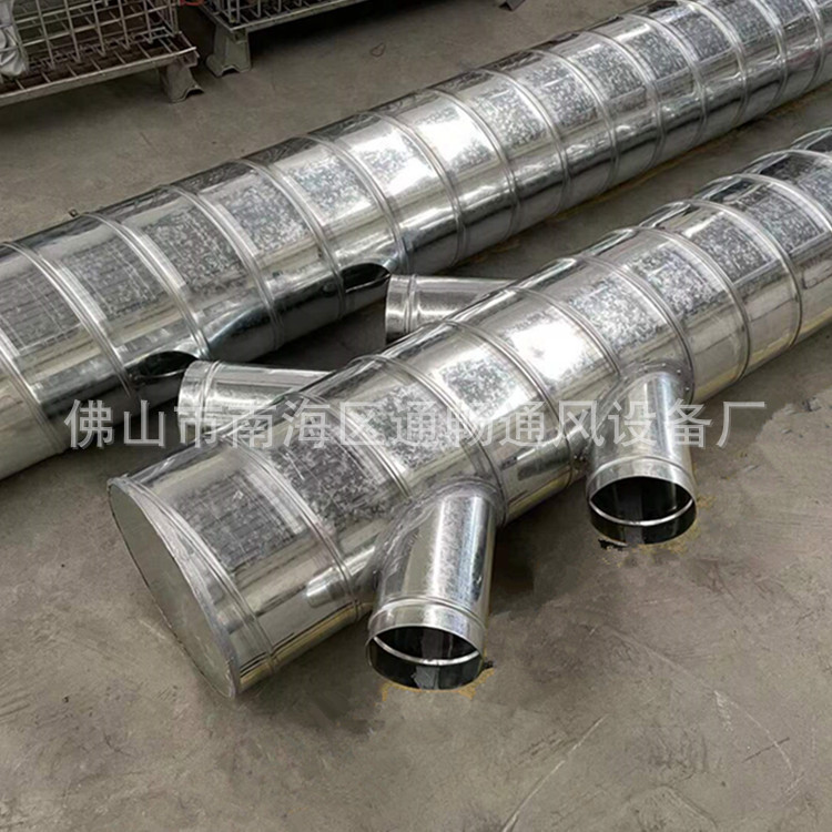 中山市工业锅炉高温不锈钢螺纹管道 加厚镀锌手工圆管排气管道