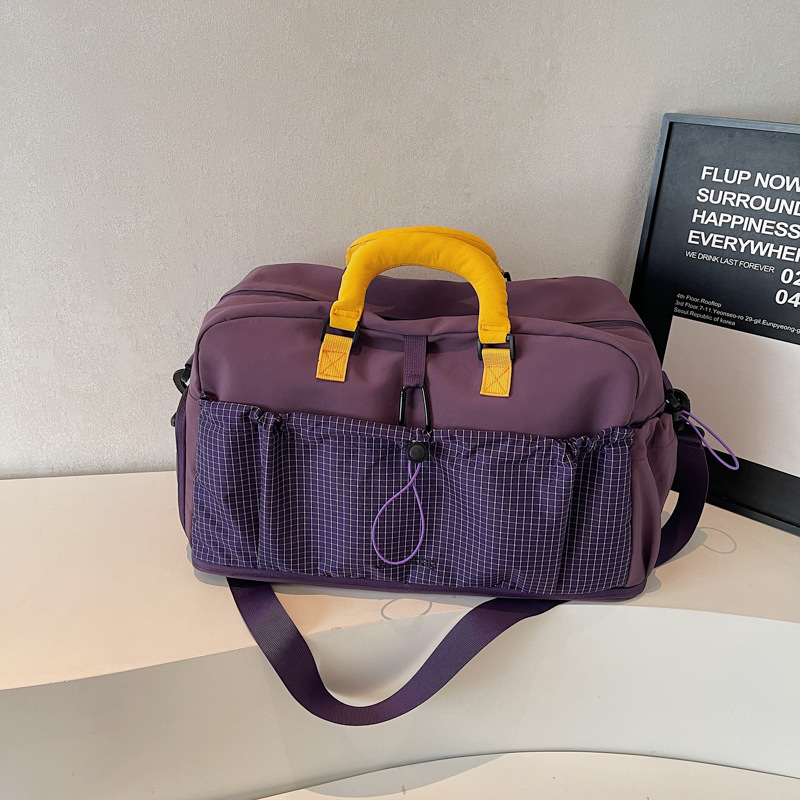 Nueva bolsa de gimnasio para hombres alta capacidad de separación seca y húmeda bolsa de natación de hombro bolso de viaje corto portátil para mujeres
