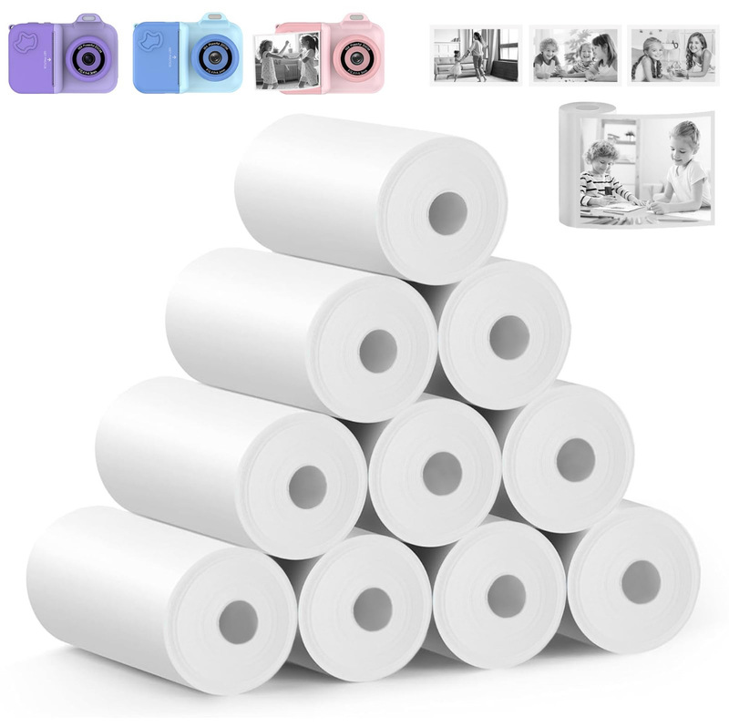 Special Thermal Printing Paper for Kidsren's Cameras, Polaroid Camera Paper Roll 57X25Mm, Environmentally Friendly, Does Not Contain Bisphenol a