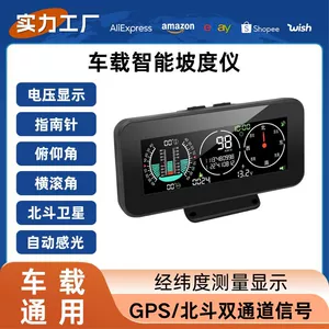 Avtomobil HUD Head-Up Displey Universal GPS Sürət Hündürlük Kompas Enlik Uzunluq Balans Meyillik Ölçer