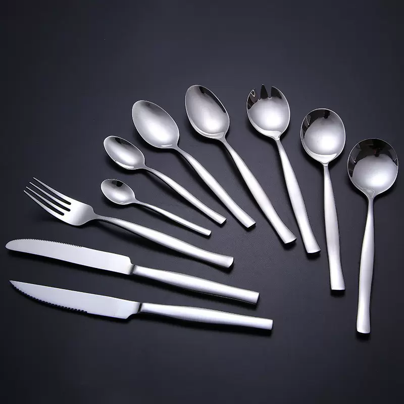 304不锈钢西餐刀叉勺茶勺酒店用品牛排刀叉咖啡勺调羹婚庆礼品