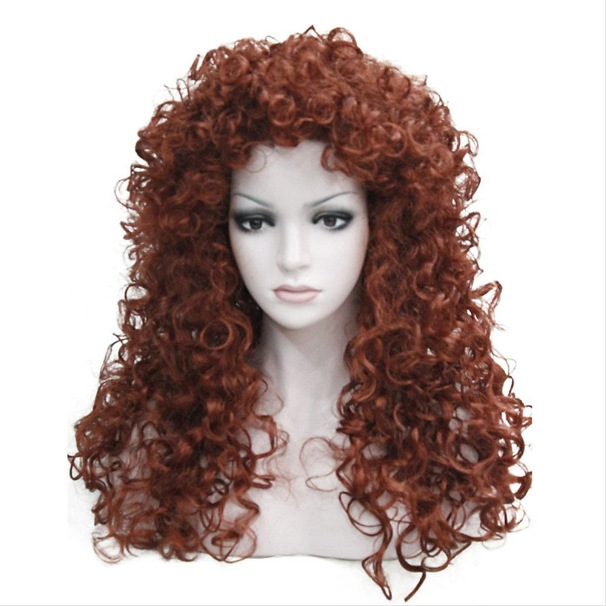 Cosplay Wig Starlight Inheritor Cross-Border Wig Female Long Curly Hair Blue Anime Wig Chemical Fiber Headgear