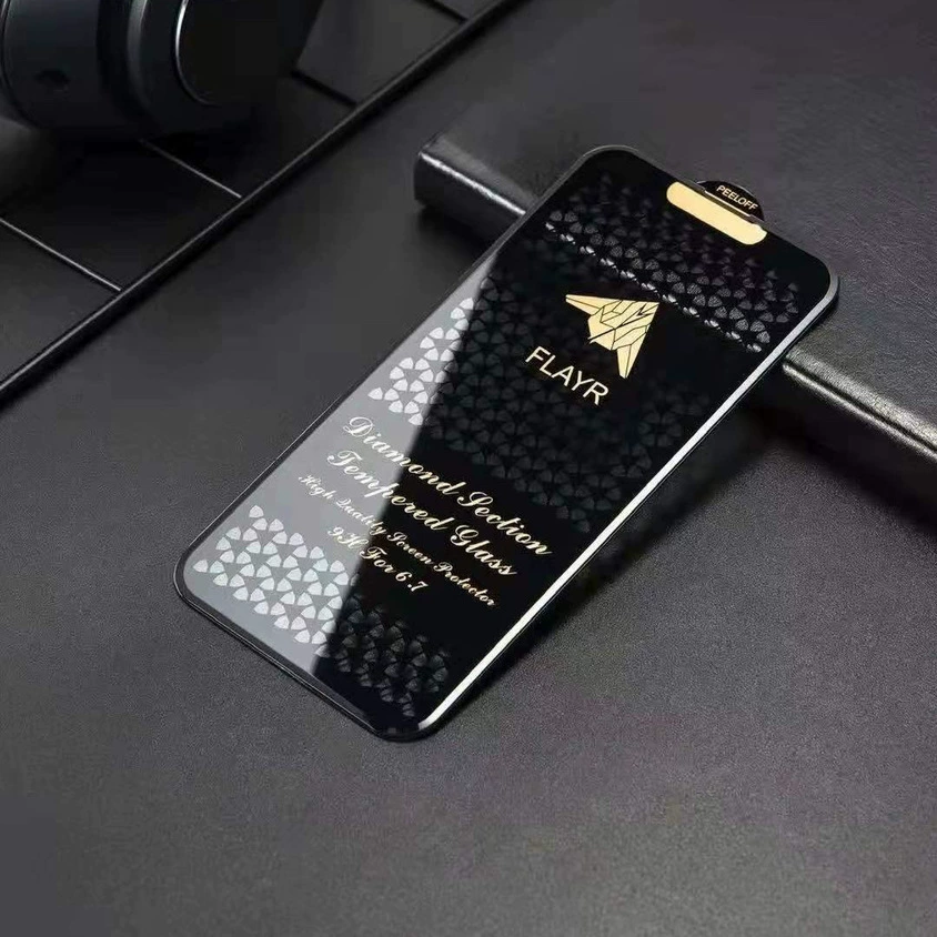 Подходящее для iPhone17Pro стекло-алмазная резка закаленная пленка Apple 16Promax полноекранная пленка 14Pro стекло партия