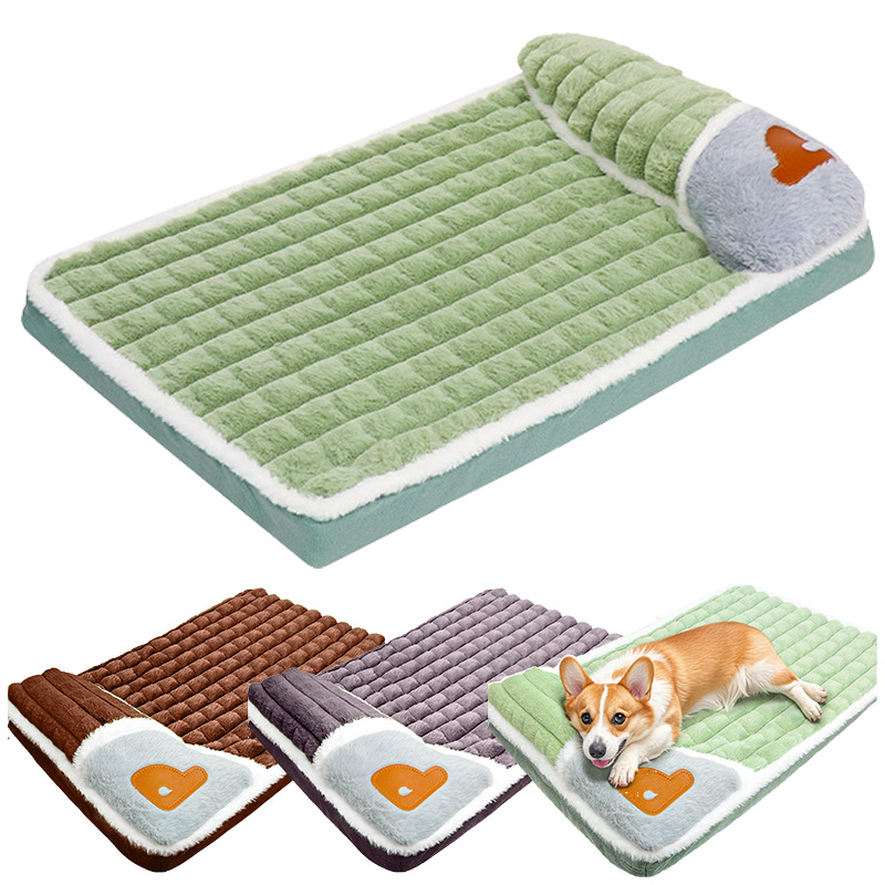 Fabricante explosivo cuatro estaciones cojín de perro general grueso calentamiento perro cama cama perro grande cojín de cama desmontable para mascotas