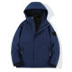 2024 Outdoor New Three-in-One Autumn and Winter Windproof Waterproof Warm Jacket Jacket Overalls for Men and Women Mountaineering Suit