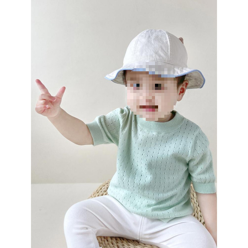 Summer children's light and thin knitted fashionable breathable…