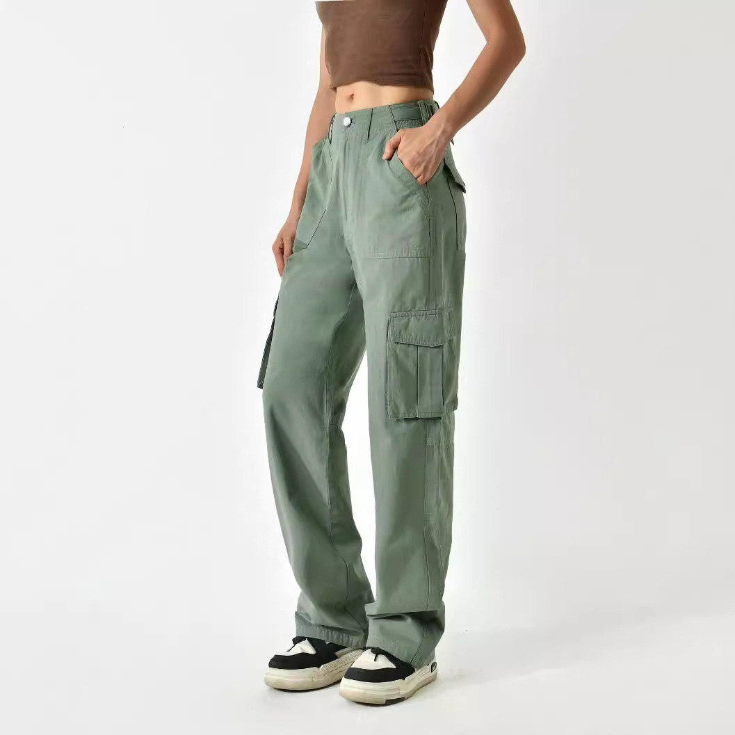 Pantalones cargo versátiles y holgados de Amazon para mujer, pantalones de mujer modernos y ajustados con múltiples bolsillos