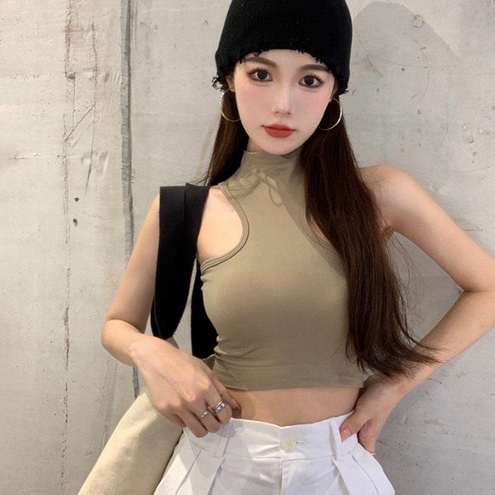 純粋に首のサスペンダーのベストを掛けたいです。女性の中に胸のクッションが付いています。|undefined