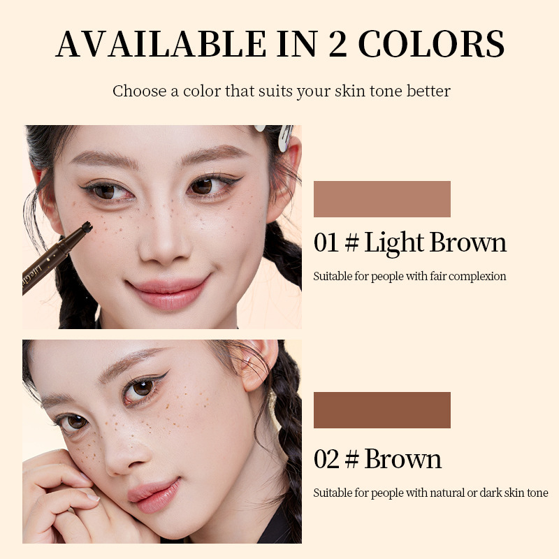 Life Girls suave imitación de pecas lápiz de color mixto de la sensación de belleza transfronteriza natural de punto de maquillaje lápiz de pecas