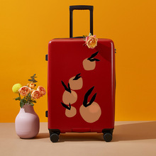 行李箱拉杆箱女小型登机20寸新款红色结婚皮箱24网红密码旅行箱子