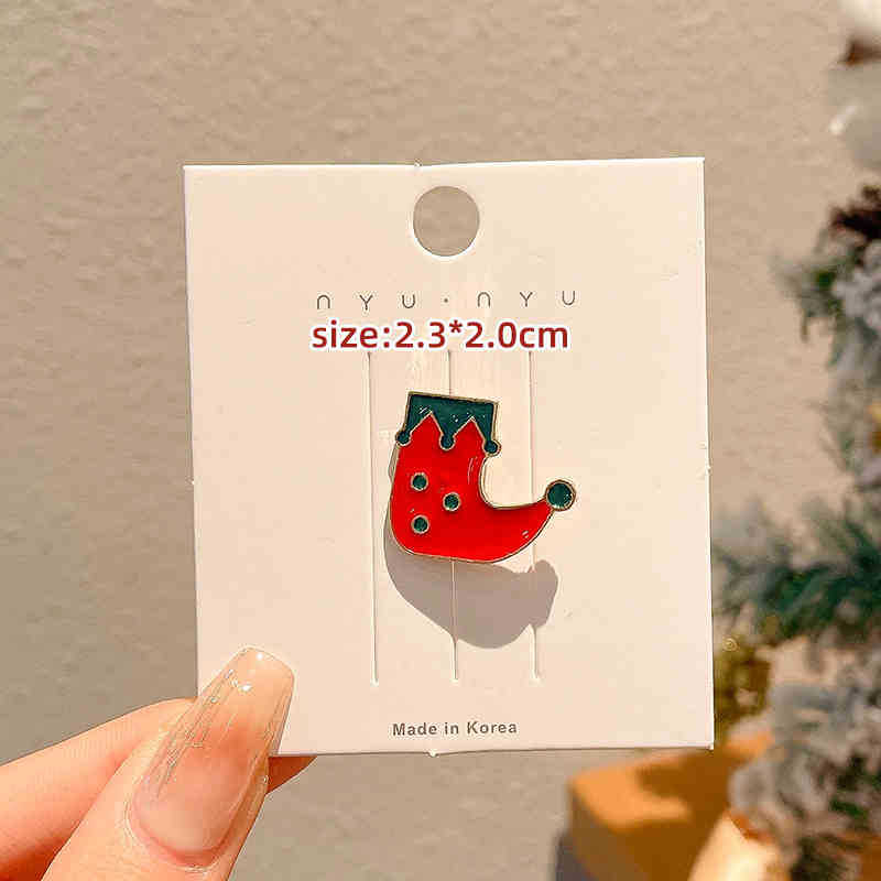 Broches de dibujos animados de Navidad adorable Papá Noel pequeño regalo pin accesorios insignia insignia ropa accesorios decoración