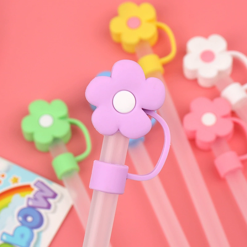 Милый съемный защитный пылезащитный straw ПВХ, с цветочным рисунком, 10 мм, оптом