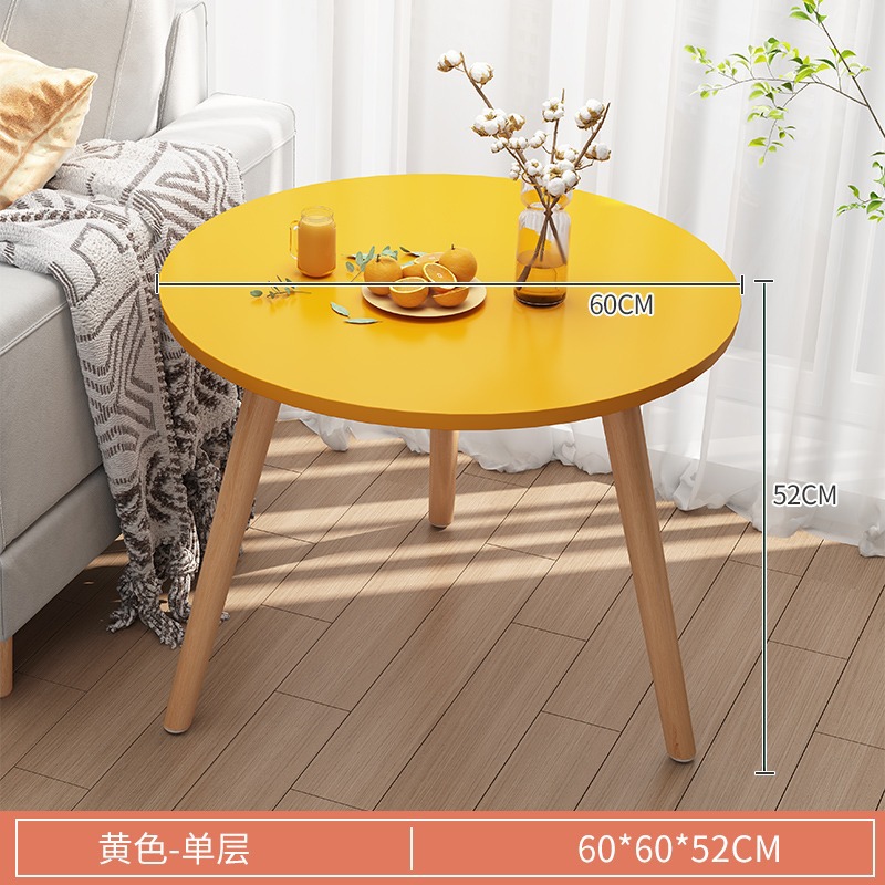 Mesa pequeña mesa de té sala de estar doméstica nórdica sofá lado dormitorio moderno simple mesa de té sala de alquiler mesa de té