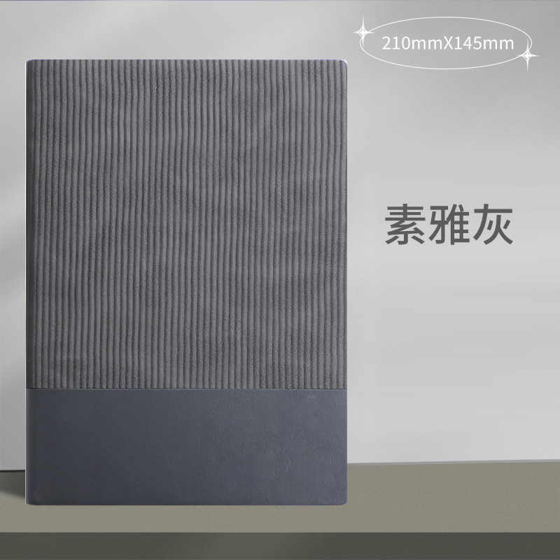 Cuaderno con Logotipo, Juego de Cuadernos A5 de Cuero Suave Cosido, para Negocios, Oficina, Reuniones, 160 Hojas, Caja de Regalo