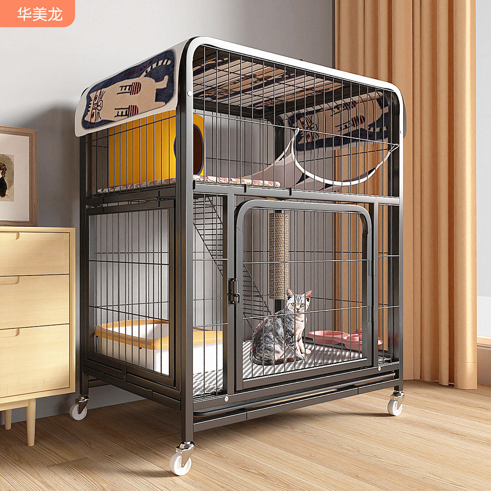 猫笼子猫别墅家用室内自由空间带厕所一体猫舍猫屋猫咪猫窝代发