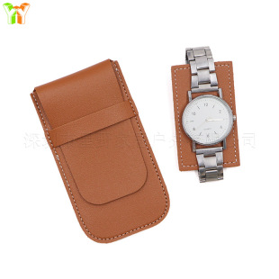 Spot Cross-Border Pu Leather Watch Bag, Convenient Anti-Scratch Watch Storage Leather Case, Mechanical Watch Flip Storage Bag