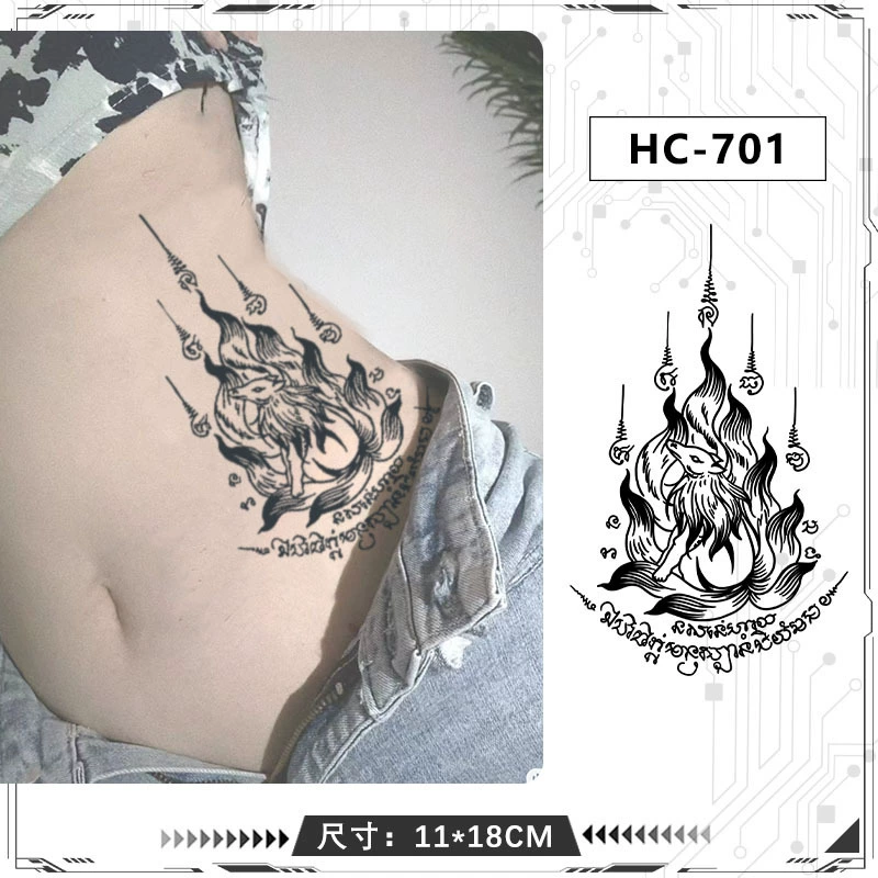 [14 вариантов] Thai Bible explosion half -armed herbal juice tattoo sticker waterproof long -lasting male high face value